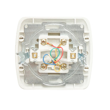 White RJ11 phone socket ST MAKEL recessed