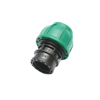 Compression fitting with inner thread D25mmx3/4 inch, PN10 Bar for irrigation systems