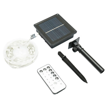 LED strip with solar panel 5V, 5m, RGB+IC remote control IP65 Breckner Germany