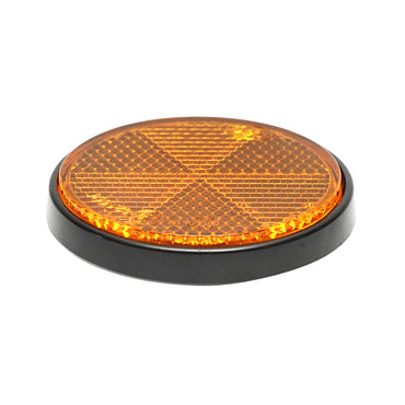 Yellow round reflective 60mm side Breckner Germany