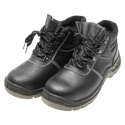 Size 40 safety boots with toe cap and steel sole insert 5003