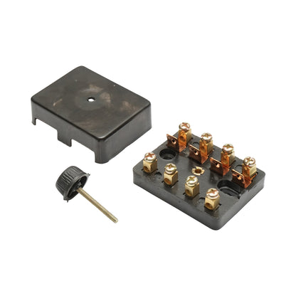 Universal fuse box for car fuses 4-way black cover Breckner Germany