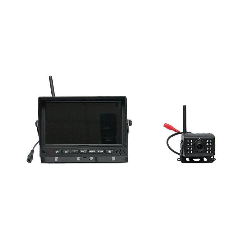 Wireless rearview camera with 2 channels 12V display