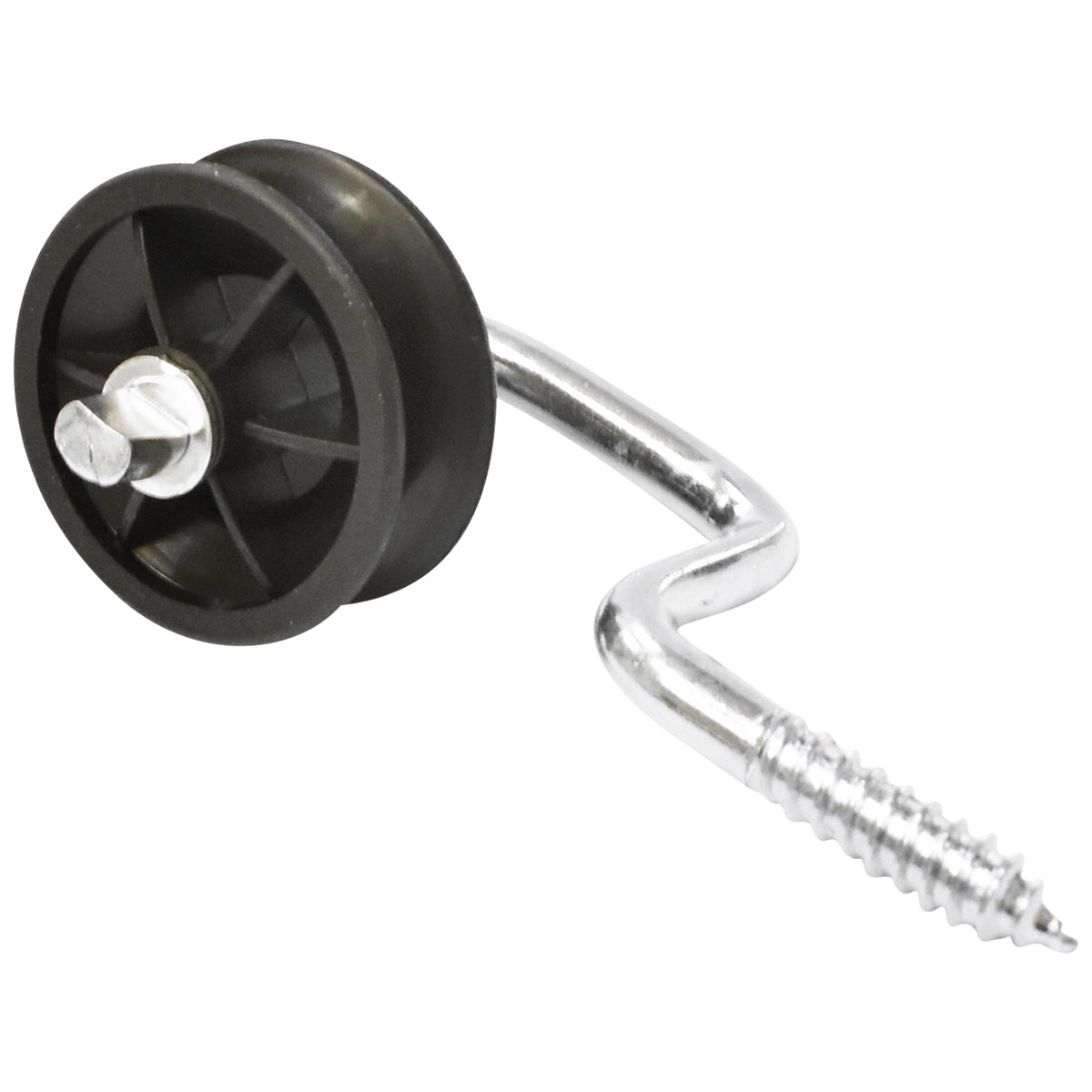 Black insulator with slot fi 6.9mm 107x54mm electric fence Thor