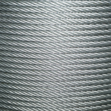 Steel winch cable 6x37 diameter 16mm with textile core, 1000m/roll