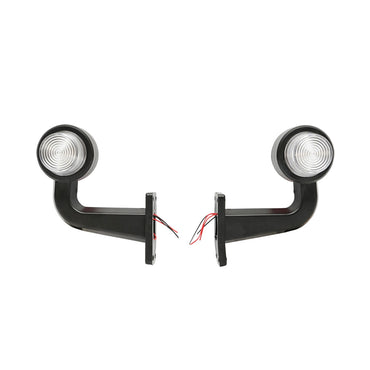 Set of LED side marker lights with arm 12-24V red/white FR0147R/W Breckner Germany