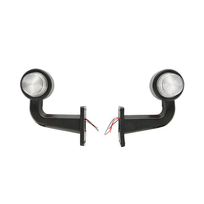 Set of LED side marker lights with arm 12-24V red/white FR0147R/W Breckner Germany