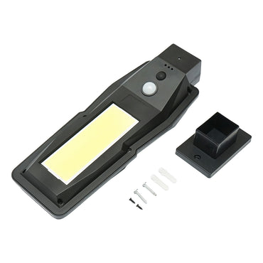 LED solar lamp 186lm with solar panel 1.3W/5.5V, battery 3.7V/2.4 Ah and motion sensor IP54 Breckner Germany