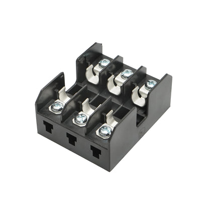 Base for 3 cylindrical fuse holders Breckner Germany