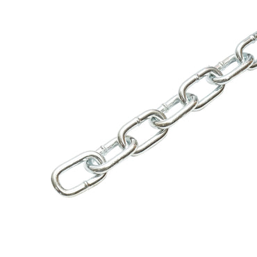 Galvanized steel chain with medium link 6.3mmx25m