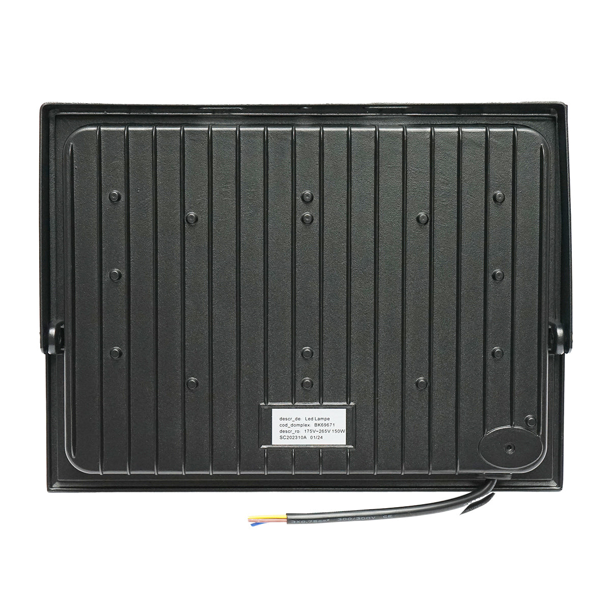 LED Projector 150W, 220V, 3000K, IP65, 330x250mm Breckner Germany