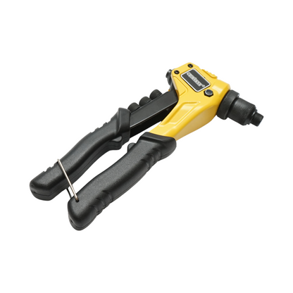 Aluminum pop rivet pliers 200mm, 4 interchangeable heads 2.4, 3.2, 4.0, 4.8mm industrial Crownman