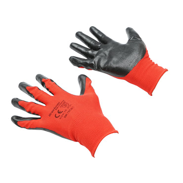 Synthetic rubber working gloves black-red size 10 Breckner Germany
