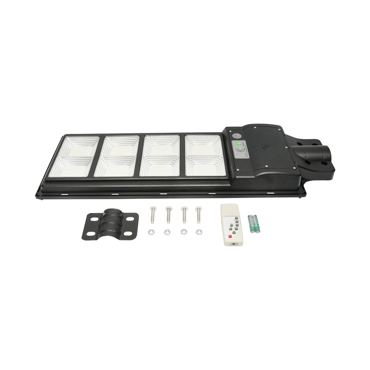 Solar LED street light 200W, 6500K, IP65 cold light, motion sensor mounting on pole Breckner Germany
