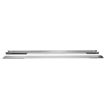Non-perforated galvanized metal gutter 50x100x2000mm