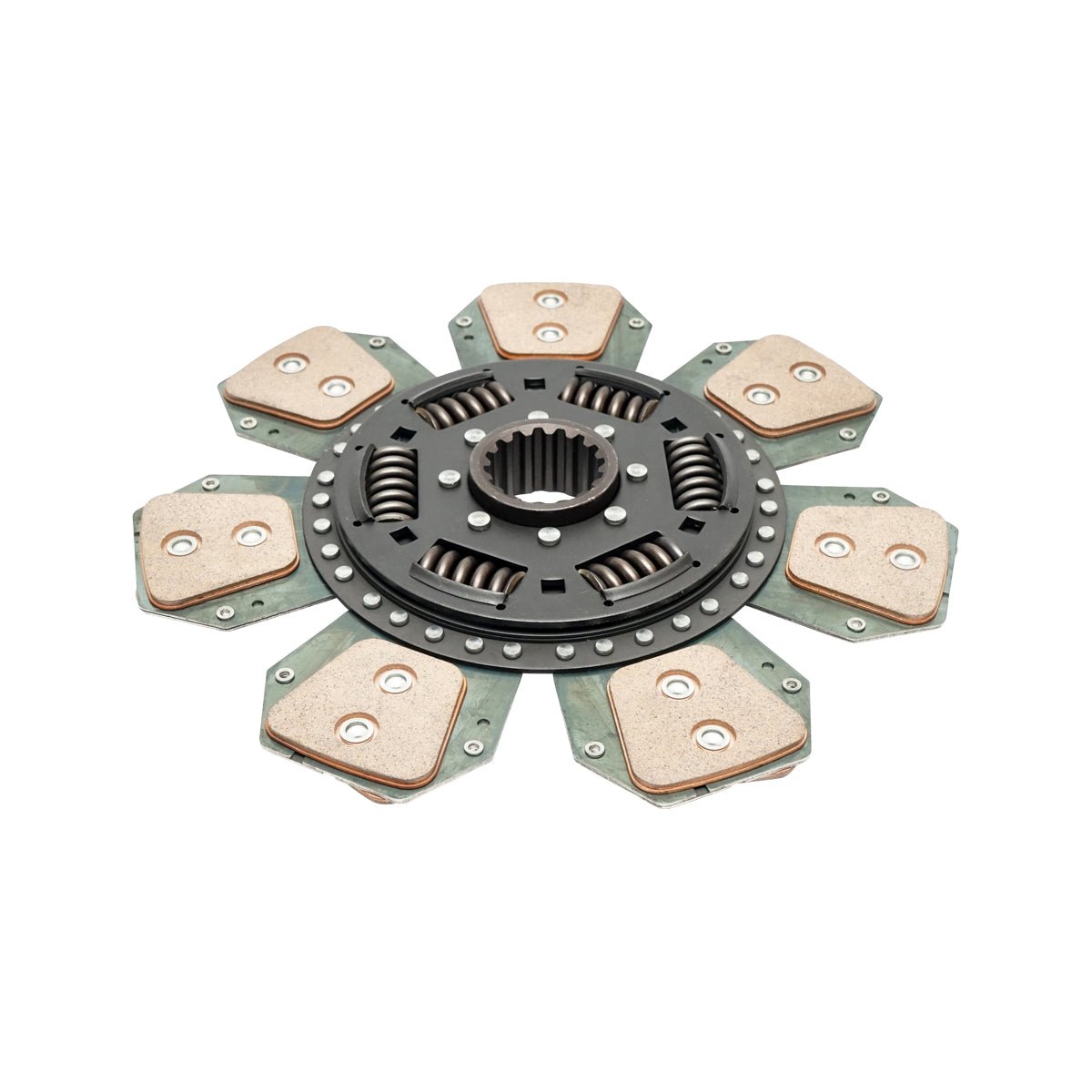 Clutch disc with an outer diameter of 310mm, inner diameter 1-40mm, inner diameter 2-45mm, 16 grooves for Fiat, New Holland OEM 5167936