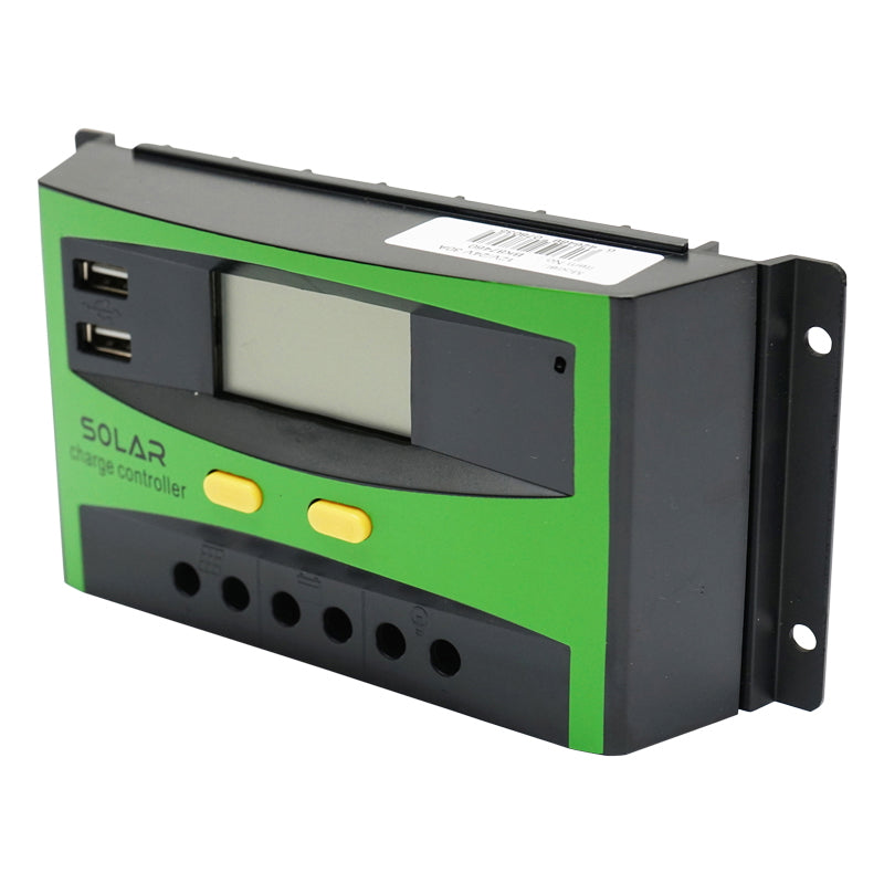 Voltage regulator for solar panel 30A 12V/24V 2X USB port Breckner Germany