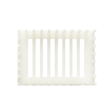 Queen bee isolator on a plastic comb with pins