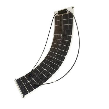 50W monocrystalline photovoltaic solar panel, flexible, with cable and MC4 connectors Breckner Germany