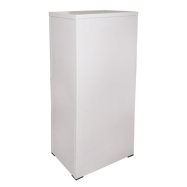 Metal locker cabinet 1340x460x620mm with 4 secured drawers, gray Breckner Germany