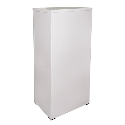 Metal locker cabinet 1340x460x620mm with 4 secured drawers, gray Breckner Germany