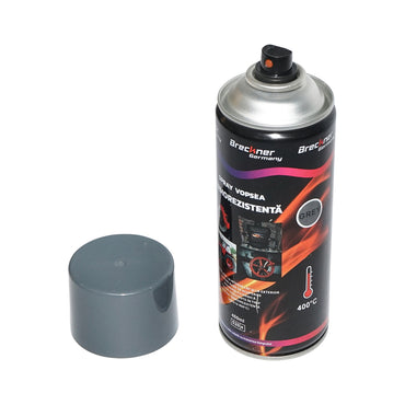 Acrylic paint spray heat resistant up to 400 degrees gray 450ml Breckner Germany