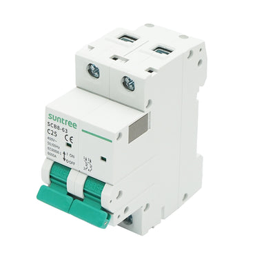 Automatic circuit breaker 2P-25A-400VAC, 6KA Suntree