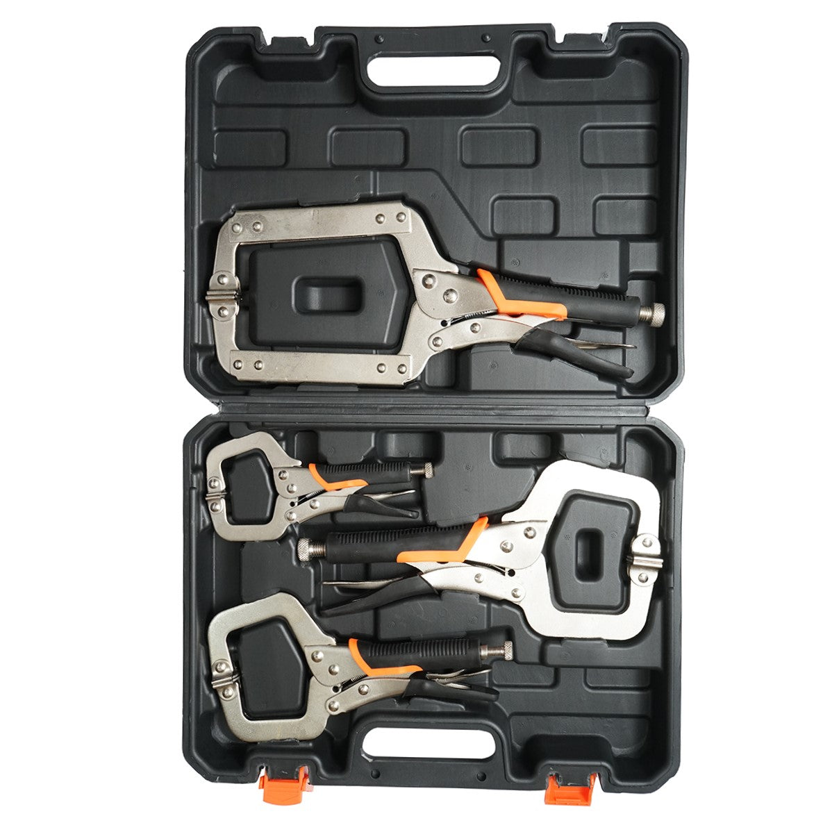 C-type locking pliers set with 4 pieces