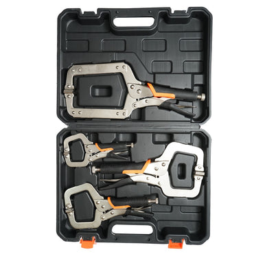 C-type locking pliers set with 4 pieces