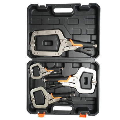 C-type locking pliers set with 4 pieces