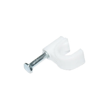 6mm plastic cable clip for fixing cables, 100 pcs