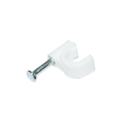 6mm plastic cable clip for fixing cables, 100 pcs