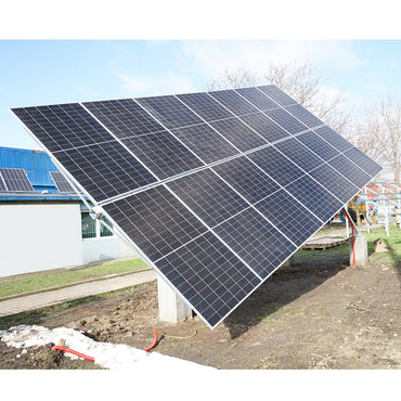 Complete installation system, automatic solar tracker structure 9 KW, east-west 16 panels of 570W Breckner Germany