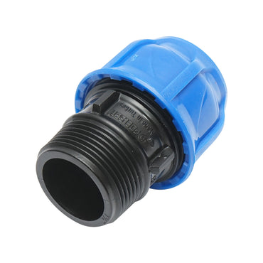 Compression fitting with external thread D32mmx1-1/4 toll, PN16 for irrigation systems