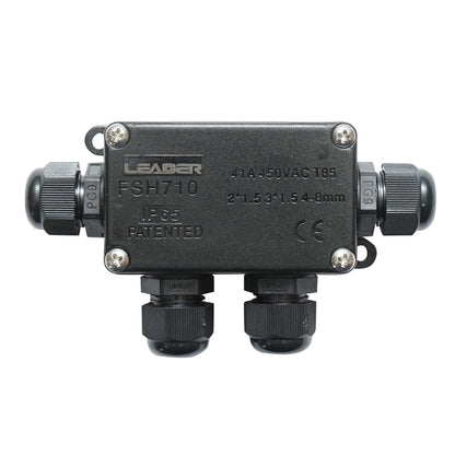 Sealed junction box with presets 41A 450V AC, 4 ways 4-8mm IP65 Leader