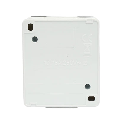 Simple socket applied for 16A, 250V with protective contact and transparent cover IP44 Breckner Germany