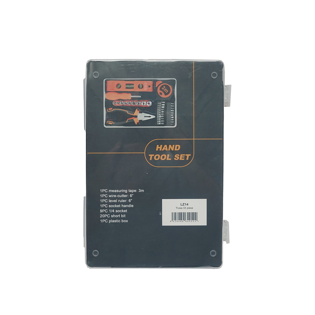 Combined tool and equipment set 33 pieces