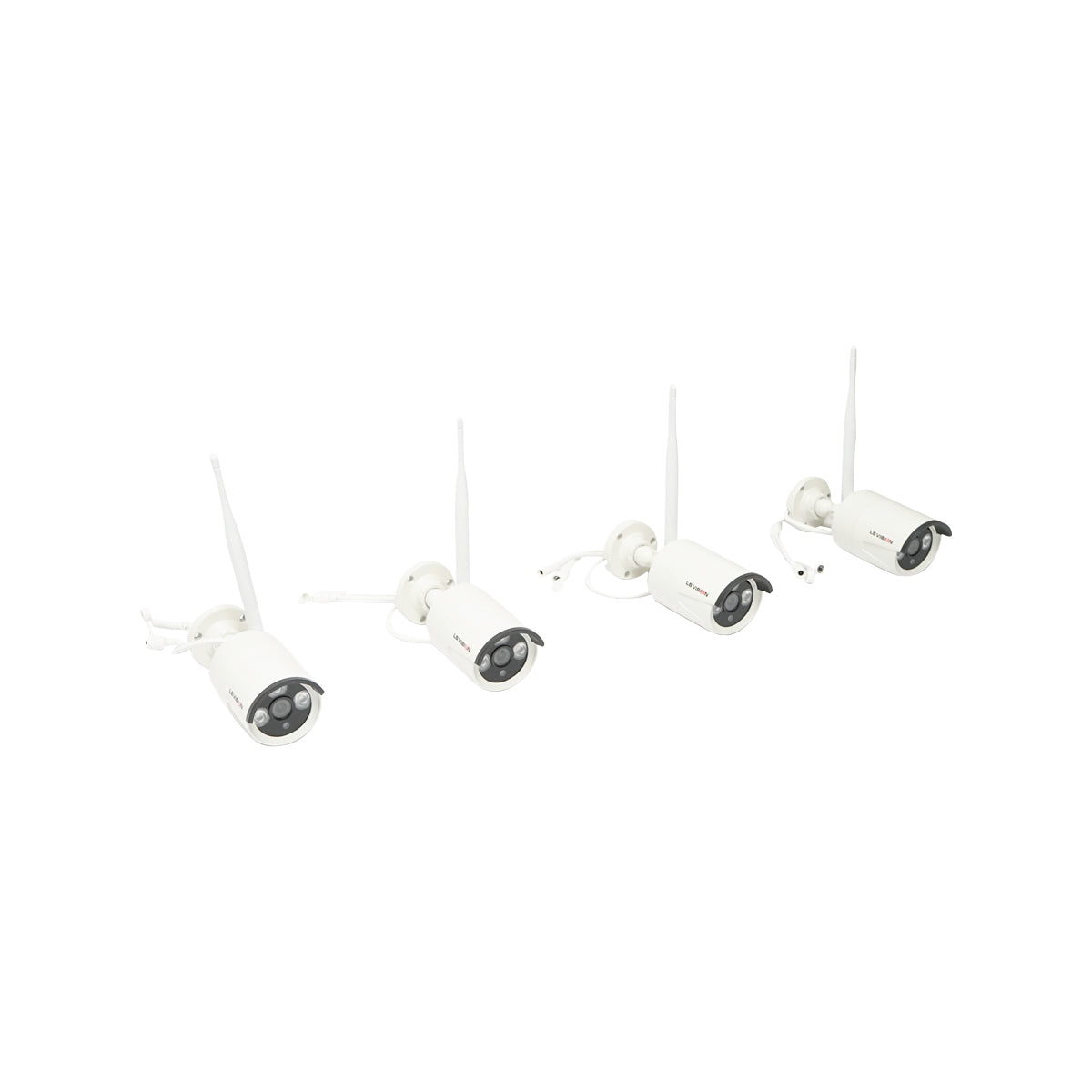 CCTV surveillance system with 4 cameras, motion sensor, WIFI, 2.4G, HD Ls Vision