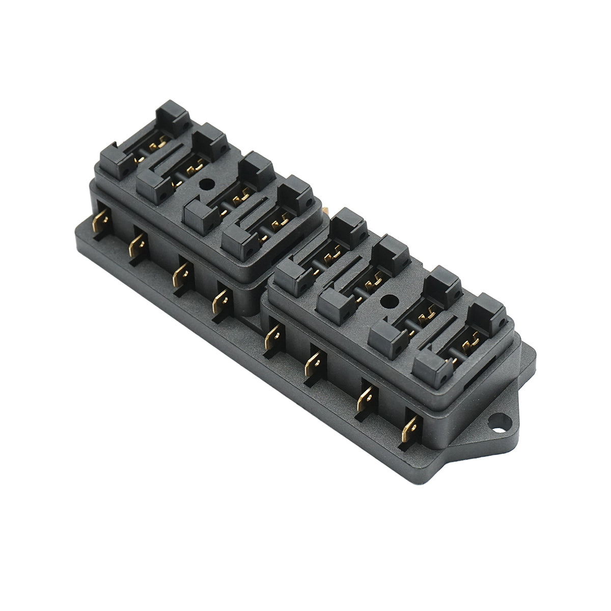 Flat fuse box with 8 ways