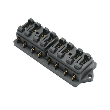 Flat fuse box with 8 ways