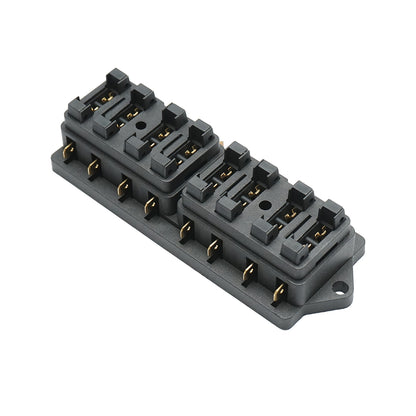 Flat fuse box with 8 ways