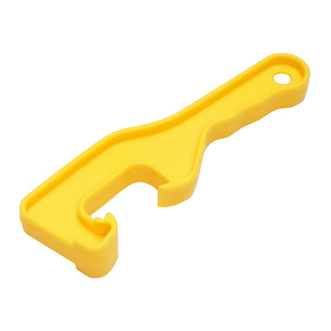 Plastic honey bucket opener