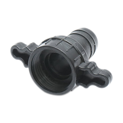 Coupling connector 1 inch with nut and PVC gasket for irrigation water hose with internal thread