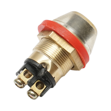 Universal start/horn button with waterproof cover, 19mm mounting