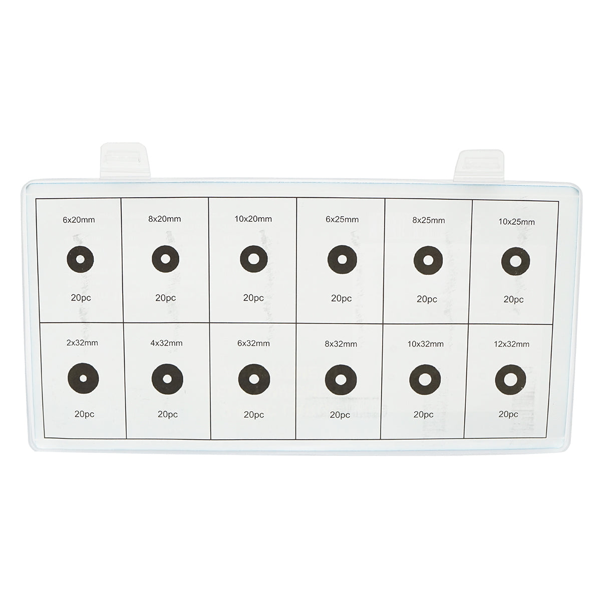 Flat washer set 240 pieces made of steel Breckner Germany