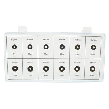 Flat washer set 240 pieces made of steel Breckner Germany