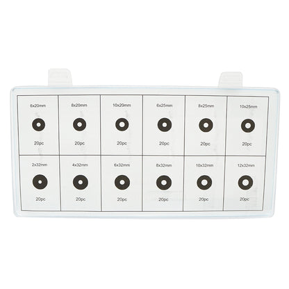 Flat washer set 240 pieces made of steel Breckner Germany