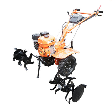 7.5 HP tiller with a mower, 4-stroke gasoline engine, 2+1 speeds, gear transmission, working width 100cm, wheels 4.00-8 Breckner Germany