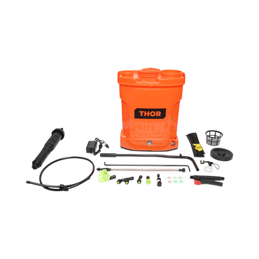 Spraying pump, Vermorel 2 in 1 manual and electric with a 16L tank, 12V/8Ah battery, 4 nozzles, flow rate 3.1 l/min THOR