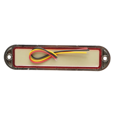 Slim red chrome LED side marker lamp 12-24V, yellow FR1286CR Breckner Germany